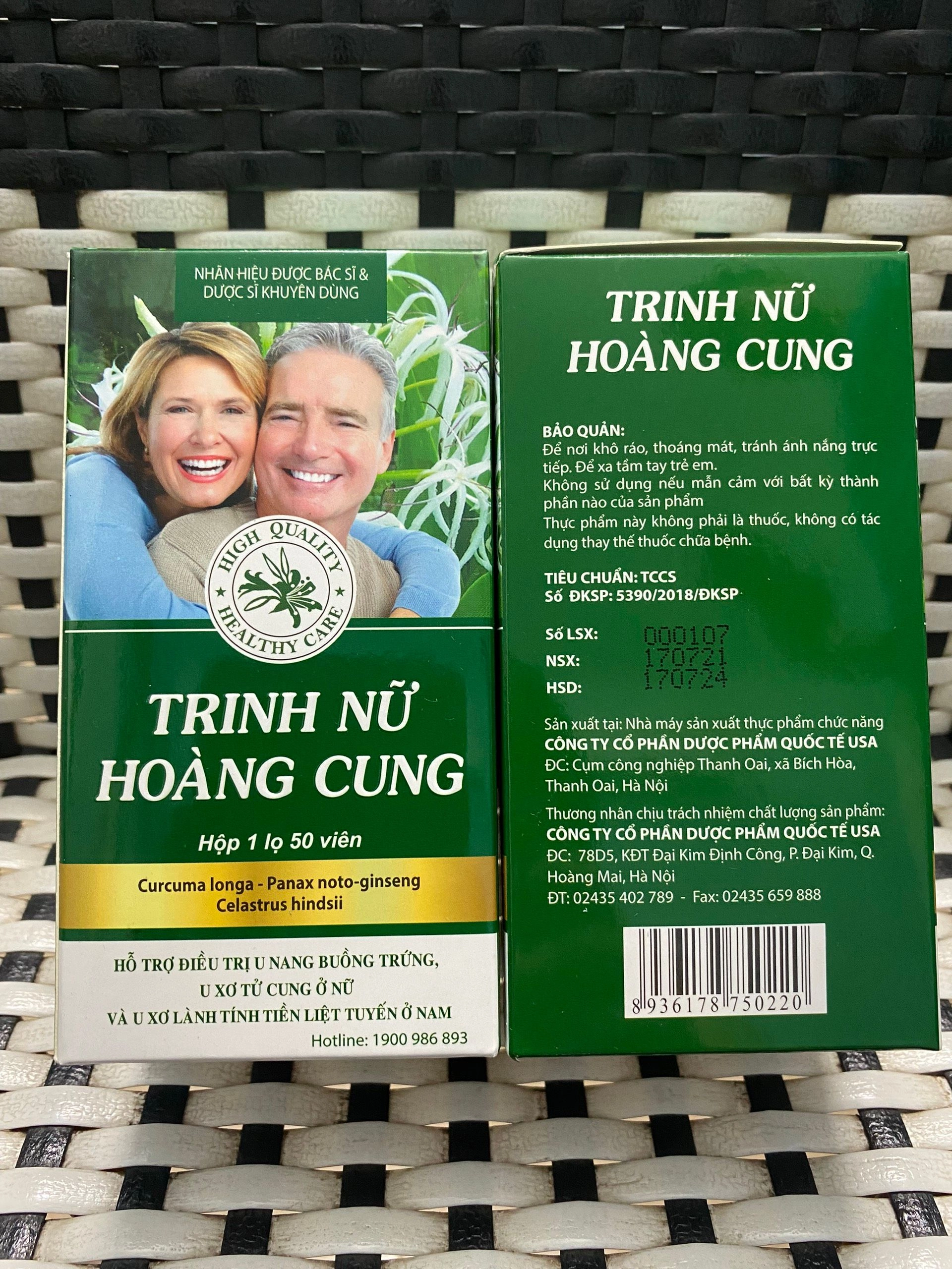 Hỗ trợ điều trị u nang, u xơ TRINH NỮ HOÀNG CUNG (USA Pharma) hộp 1 lọ 50 viên
