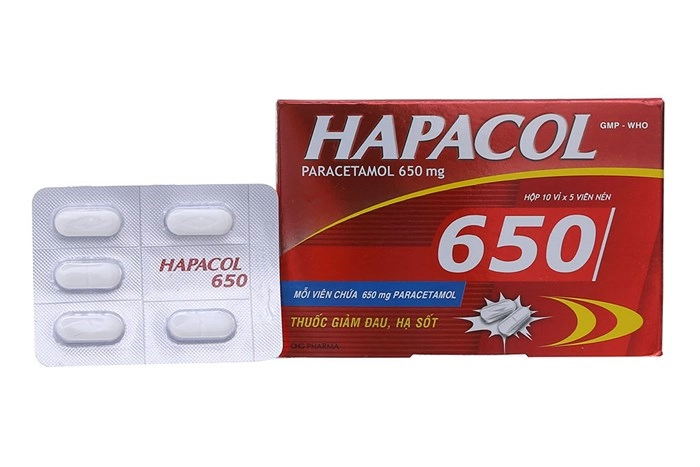 Thuốc giảm đau, hạ sốt Hapacol 650 hộp 50 viên