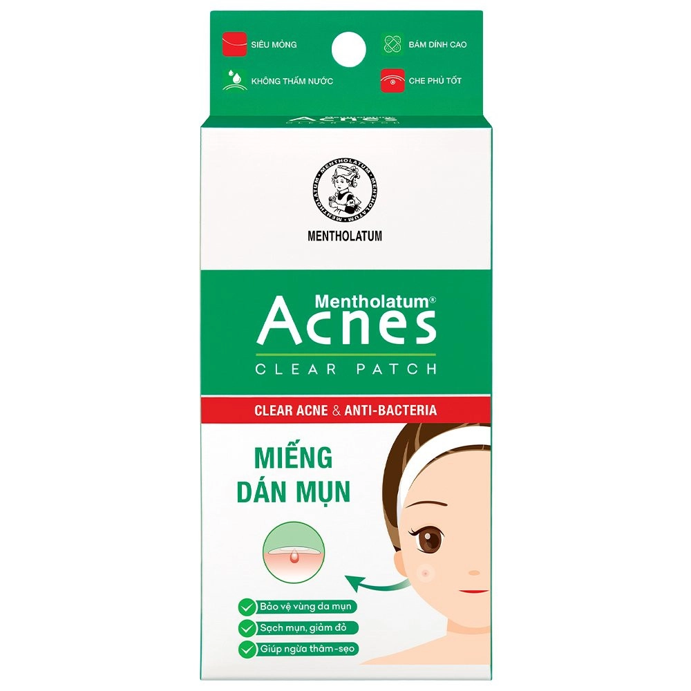 Miếng dán mụn  ACNES CLEAR PATCH hộp 24 miếng