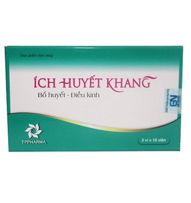 Bổ huyết điều kinh Ích Huyết Khang hộp 3 vỉ x 10 viên nang cứng