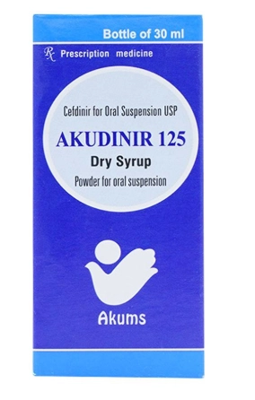 Thuốc kháng sinh Akudinir 125 hộp 1 chai 30ml