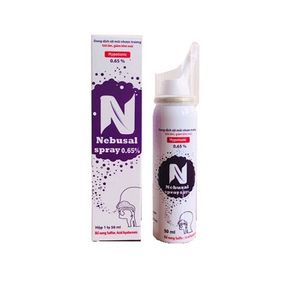 Dung dịch xịt mũi nhược trương Nebusal spray 0.65% hộp 1 lọ 50ml