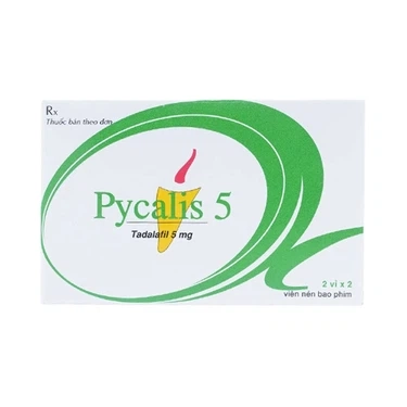 Thuốc điều trị rối loạn cương dương Pycalis 5 Pymepharco hộp 2 vỉ x 2 viên