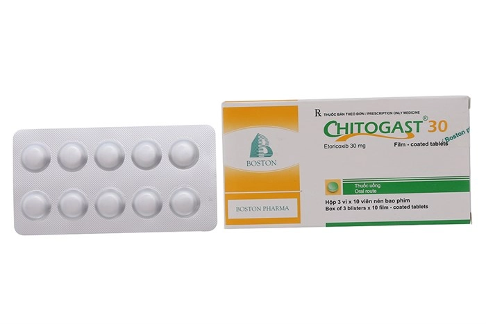 Thuốc giảm đau, kháng viêm Chitogast 30 hộp 3 vỉ x 10 viên