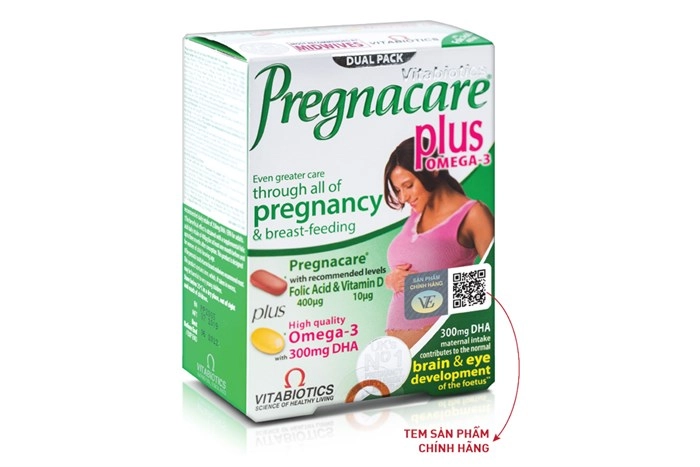 Viên uống bổ sung vitamin và khoáng chất cho phụ nữ có thai và cho con bú Pregnacare Plus Vitamin Omega-3  hộp 56 viên