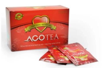 Thực phẩm bảo vệ sức khỏe Trà tăng huyết áp Acotea hộp 20 gói x 4g