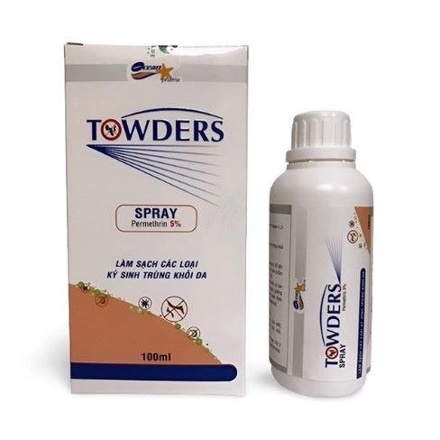 Chai xịt ngoài da Towders Spray hộp 1 chai 100ml