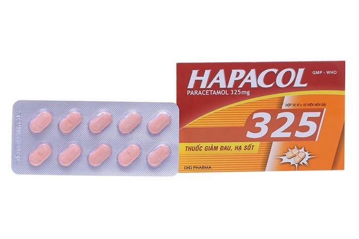 Thuốc giảm đau, hạ sốt Hapacol 325 hộp 100 viên