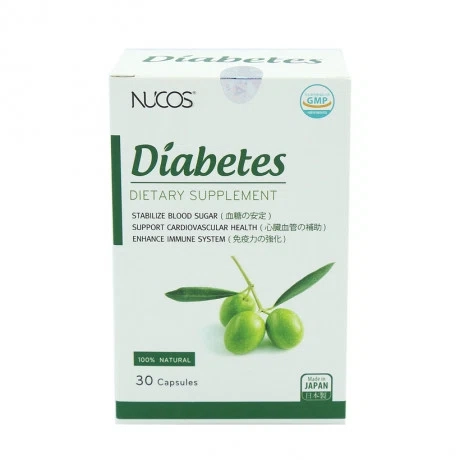 Hỗ trợ hạ đường huyết, giảm mỡ máu Nucos Diabetes hộp 30 viên