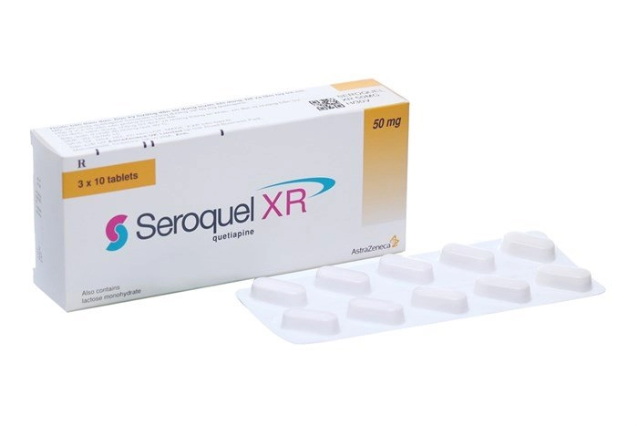 Thuốc trị tâm thần phân liệt Seroquel XR 50mg hộp 30 viên