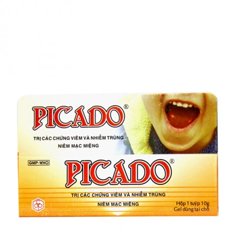 Gel bôi nhiệt miệng Picado hộp 1 tuýp 10g