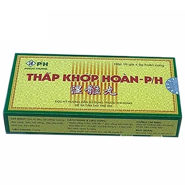 Thuốc điều trị đau các khớp xương Thấp Khớp Hoàn - P/H hộp 10 gói x 5g