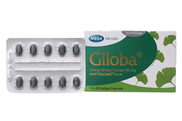 Thuốc tăng cường tuần hoàn não Giloba hộp 30 viên