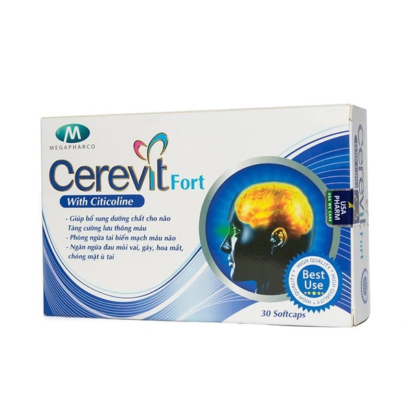 Thực phẩm bảo vệ sức khoẻ Cerevit Fort hộp 30 viên