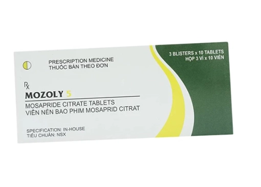 Thuốc tác dụng trên đường tiêu hóa 
Mozoly 5 hộp 30 viên