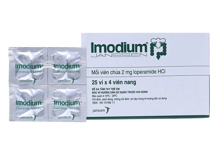 Thuốc trị tiêu chảy Imodium hộp 100 viên