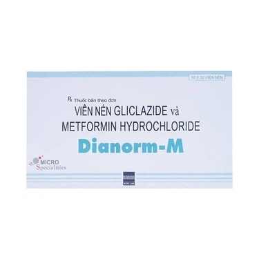 Thuốc điều trị đái tháo đường Dianorm-M Micro hộp 10 vỉ x 10 viên
