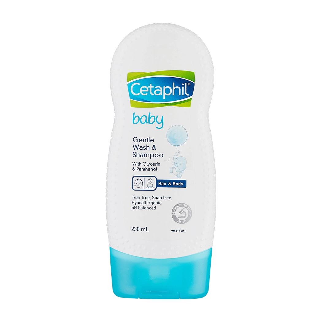 Sữa tắm và gội cho trẻ em Cetaphil Baby Gentle Wash & Shampoo chai 230ml