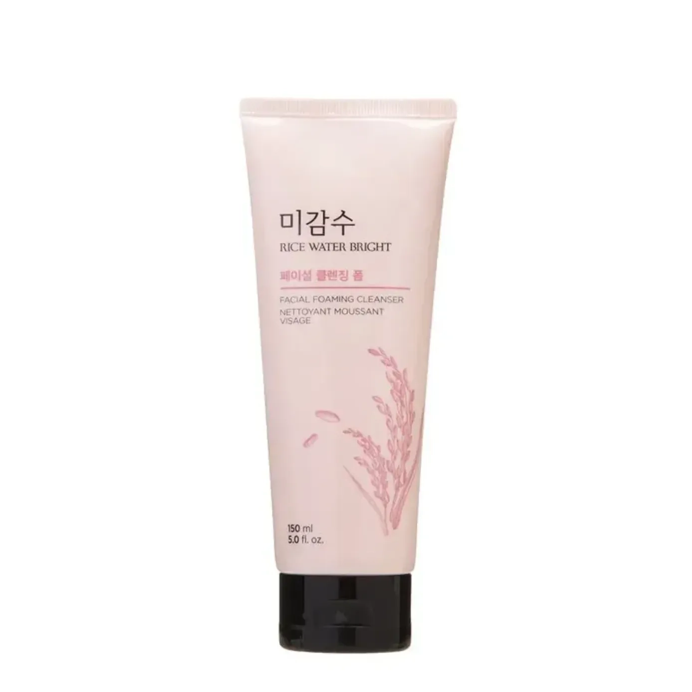 Sữa rửa mặt gạo có hạt The Face Shop Rice Water Bright Facial Foaming Cleanser tuýp 150ml