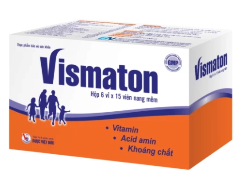 Thực phẩm bảo vệ sức khoẻ Vismaton hộp 6 vỉ x 15 viên nang mềm