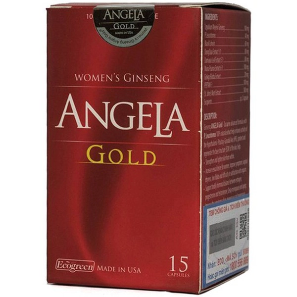 Viên uống cân bằng nội tiết tố nữ, giúp đẹp da Sâm Angela Gold hộp 1 lọ 15 viên