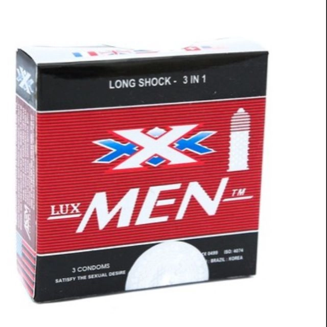 Bao cao su Lux Men Long shock hộp 3 cái