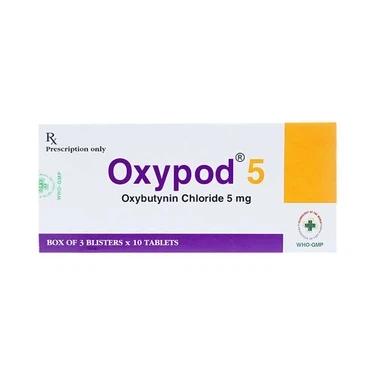 Điều trị tiểu nhiều, tiểu đêm, tiểu không tự chủ Oxypod 5 OPV hộp 3 vỉ x 10 viên