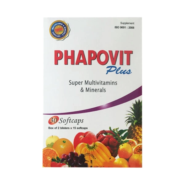 Viên bổ sung vitamin và khoáng chất PHAPOVIT PLUS hộp 30 viên