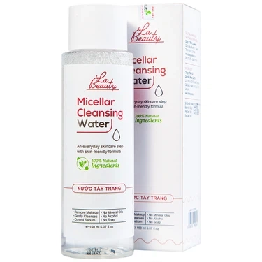 Làm sạch sâu, loại bỏ bụi bẩn nước tẩy trang Micellar Cleansing Water La Beauty hộp 150ml