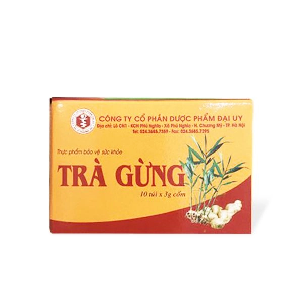 Trà gừng Đại UY hộp 10 túi x 3g