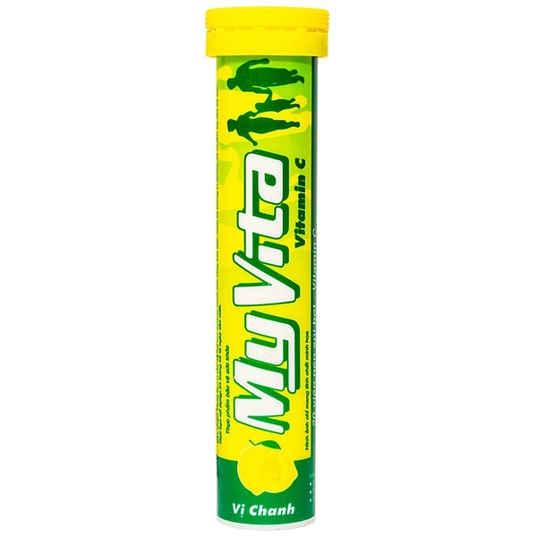 Viên Sủi Bổ Sung Vitamin  Myvita C chanh tuýp 20 viên