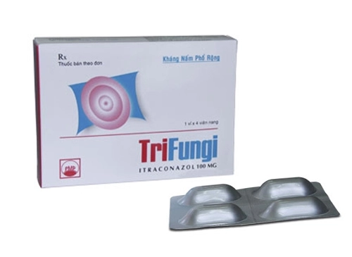 Thuốc kháng nấm TriFungi 100mg hộp 1 vỉ x 4 viên