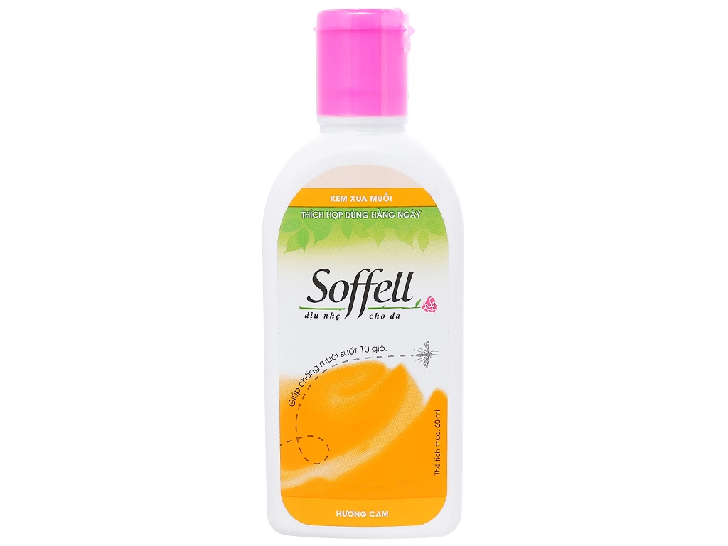 Kem xua muỗi hương cam Soffell chai 60ml