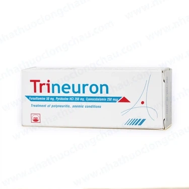 Điều trị thiếu Vitamin B1, B6, B12 Trineuron hộp 5 vỉ x 10 viên