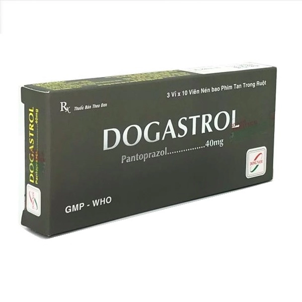 Thuốc tác dụng trên đường tiêu hóa Dogastrol 40 mg hộp 30 viên