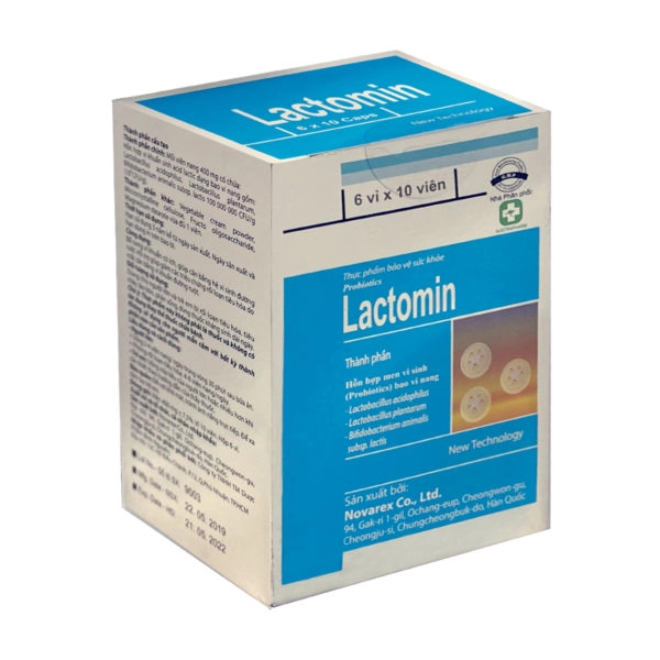 Men vi sinh Lactomin hộp 60 viên