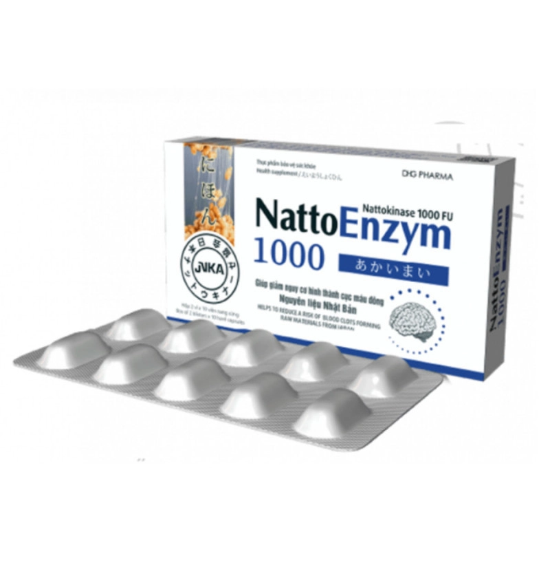 Thực phẩm bảo vệ sức khỏe NATTOENZYM 1000 hộp 2 vỉ x 10 viên