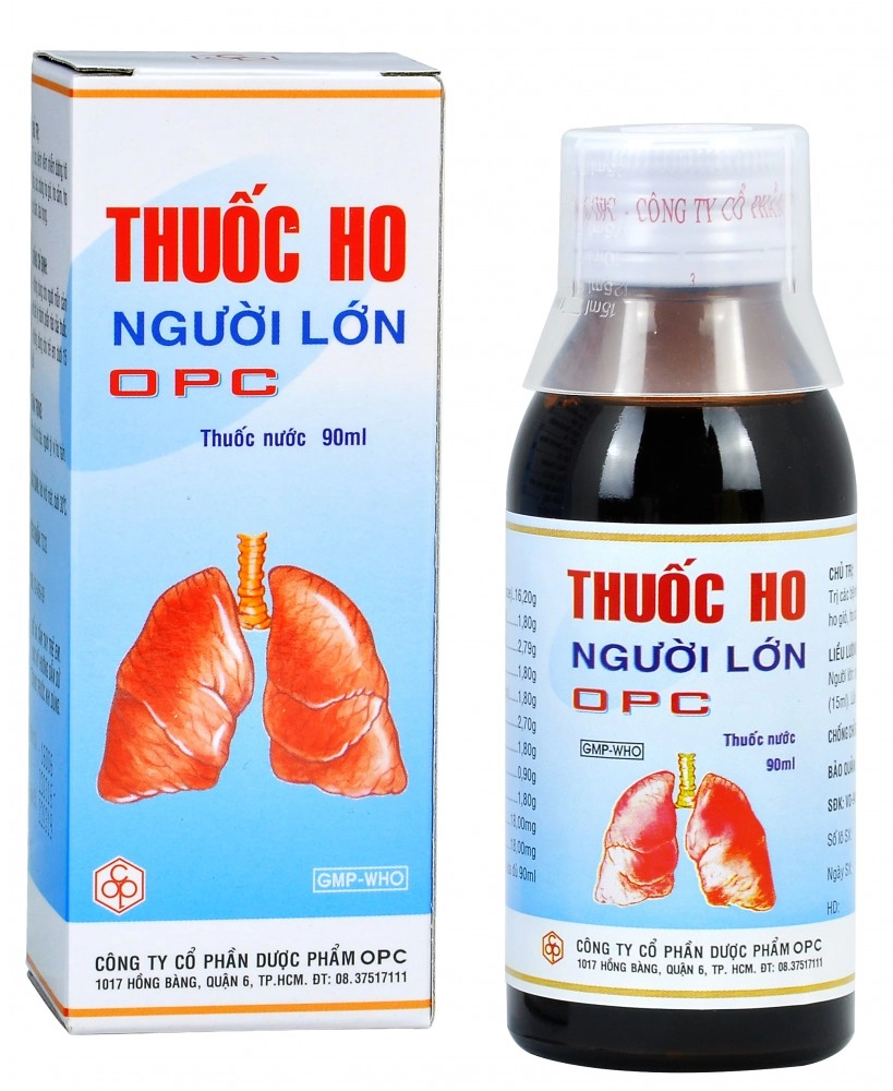Thuốc Ho Người Lớn OPC hộp 1 chai 90ml