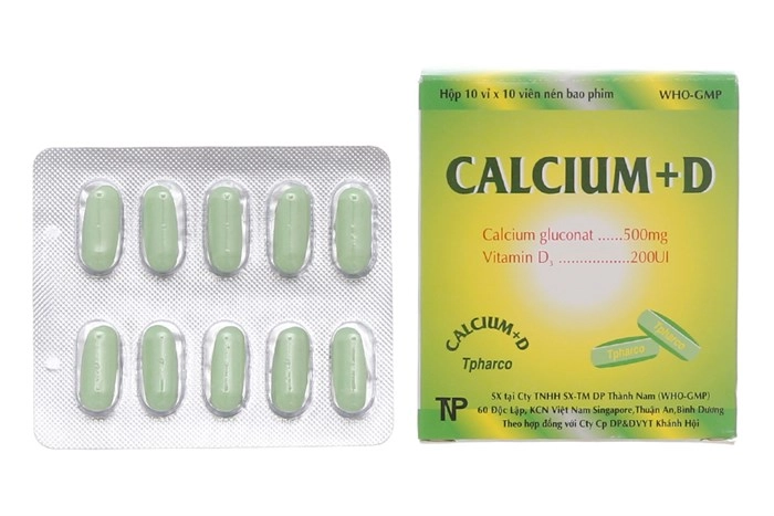Thuốc bổ sung Calcium + D (DP Thành Nam) hộp 100 viên