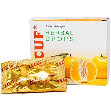 Hỗ trợ nhuận phế, giảm ho ZECUF HERBAL DROPS hộp 5 vỉ x 4 viên ngậm
