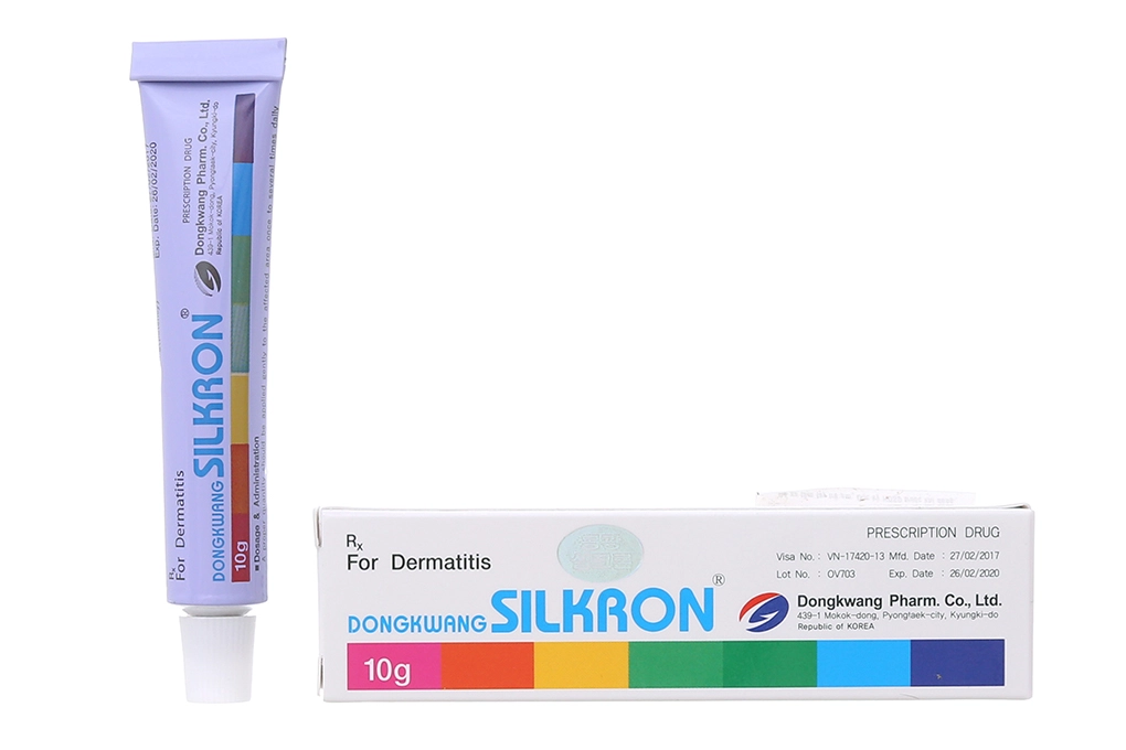 Thuốc bôi trị nấm viêm da Silkron tuýp 10g