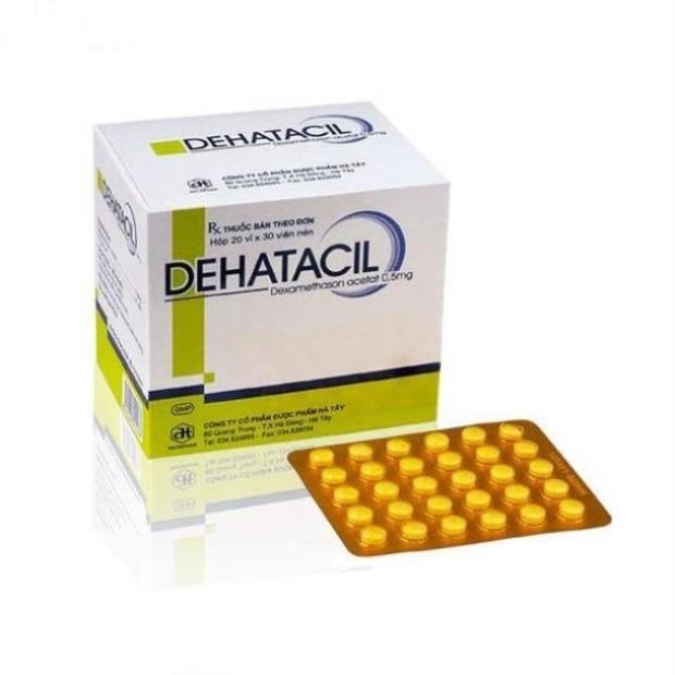 Thuốc kháng viêm 
Dehatacil 0,5 mg hộp 600 viên