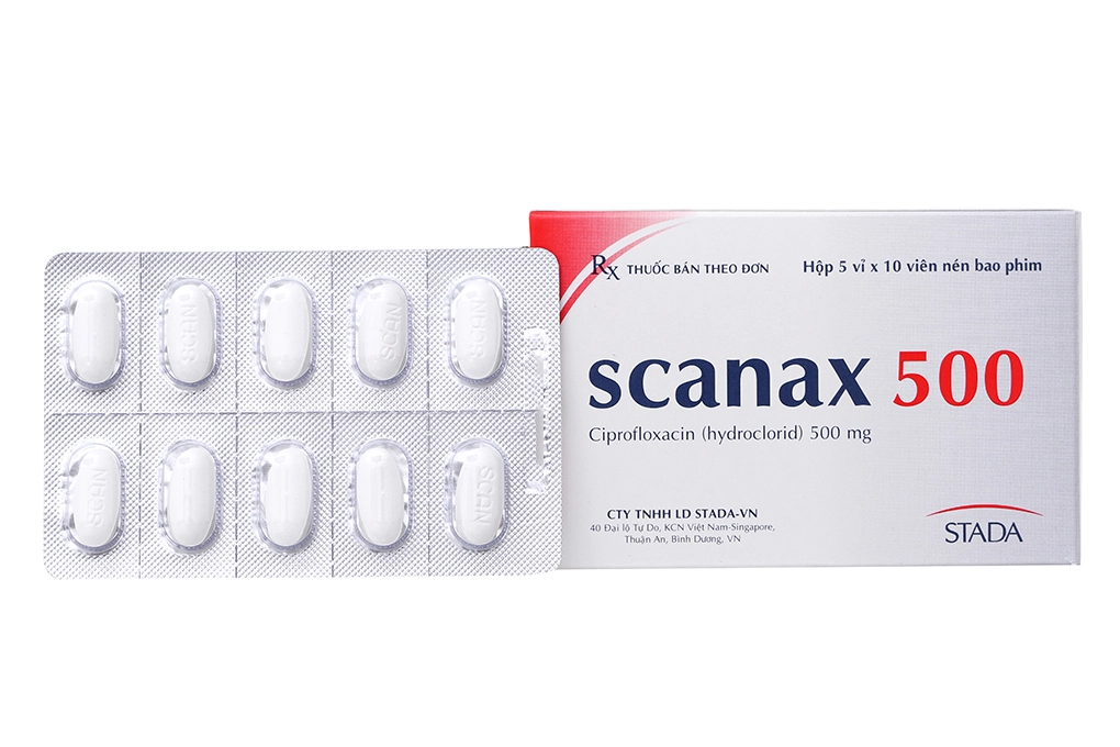 Thuốc kháng sinh Scanax 500 hộp 50 viên