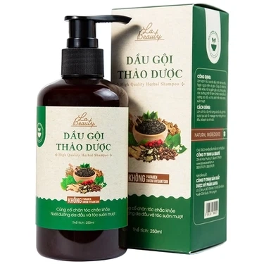 Loại bỏ dầu nhờn trên da đầu, ngăn nấm, gàu và giảm gãy rụng dầu gội thảo dược La Beauty hộp x 250ml