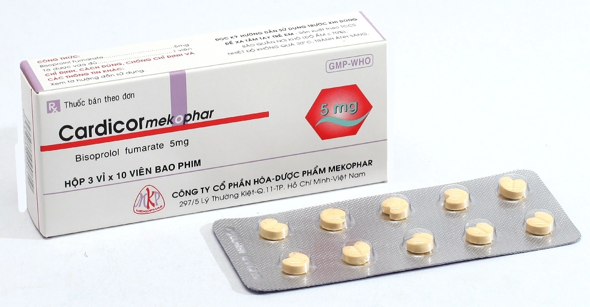 Thuốc tim mạch Cardicor hộp 30 viên