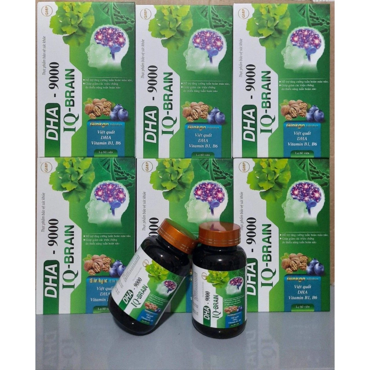 Viên uống bổ não DHA-9000-IQ-Brain hộp 1 lọ 60 viên