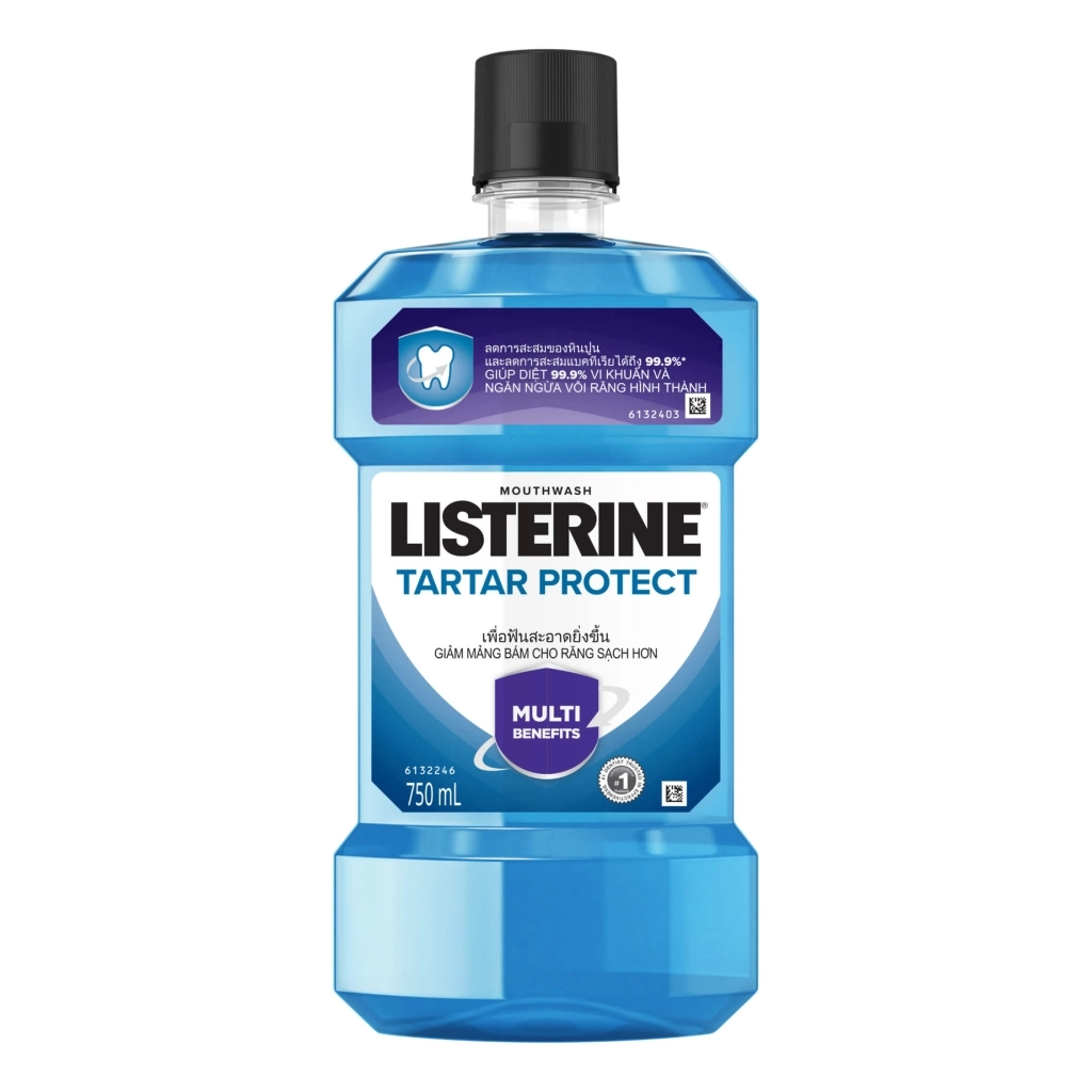 Nước súc miệng diệt khuẩn LISTERINE TARTAR PROTECT chai 750ml