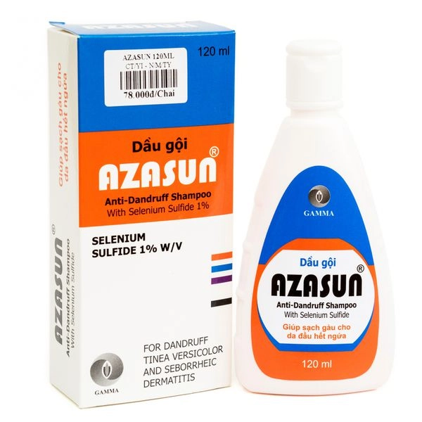 Dầu gội trị gàu Azasun hộp 1 chai 120ml