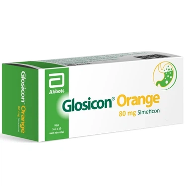 Thuốc tiêu hoá Glosicon Orange 80mg Abbott hộp 5 vỉ x 10 viên