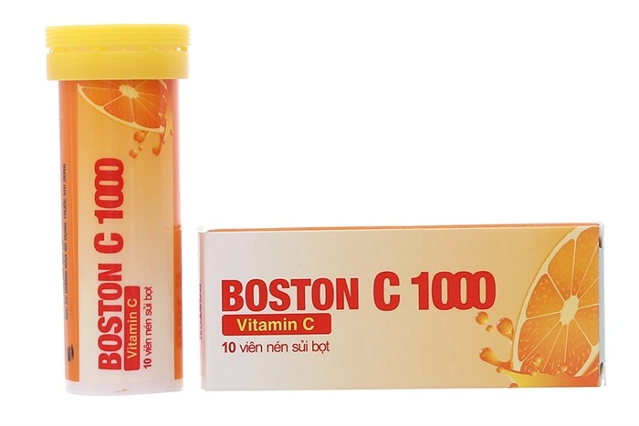 Viên sủi bổ sung vitamin C Boston C 1000 tuýp 10 viên